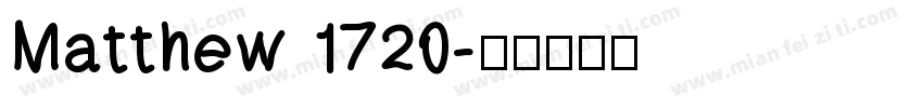 Matthew 1720字体转换